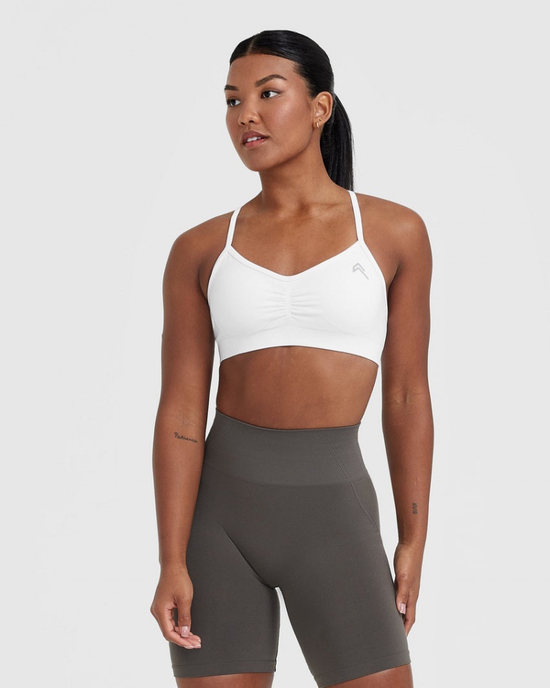 Oner Active Effortless Strappy Bralette Sports Bras Valkoinen | 687-ZNVPDR