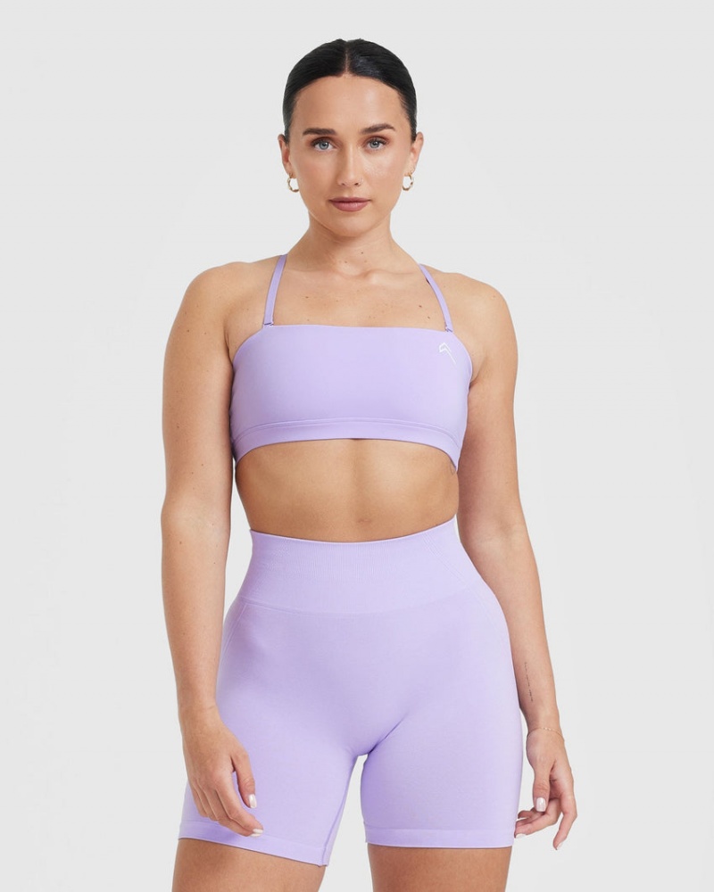 Oner Active Everyday Bandeau Bralette Sports Bras Violetit | 619-ZDSELY