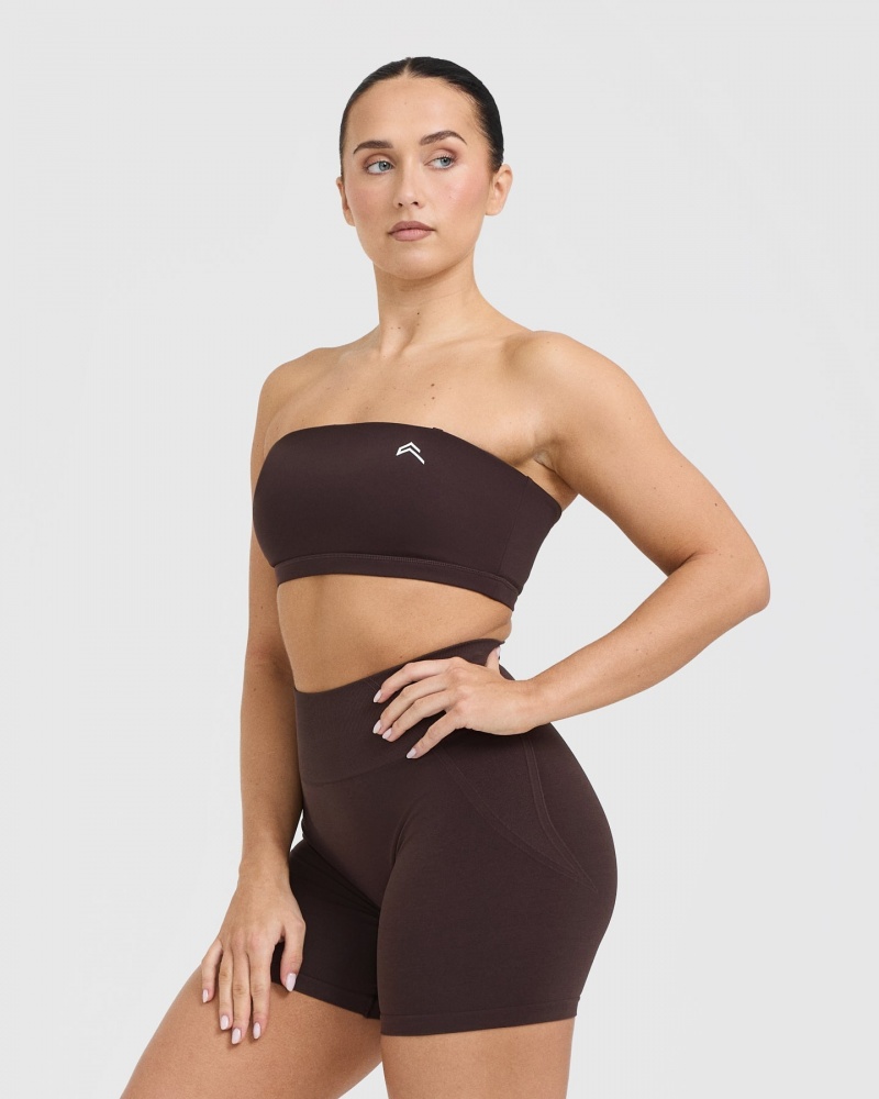 Oner Active Everyday Bandeau Bralette Sports Bras Violetit Ruskea | 083-XPJOVS