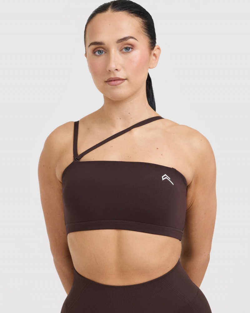 Oner Active Everyday Bandeau Bralette Sports Bras Violetit Ruskea | 083-XPJOVS