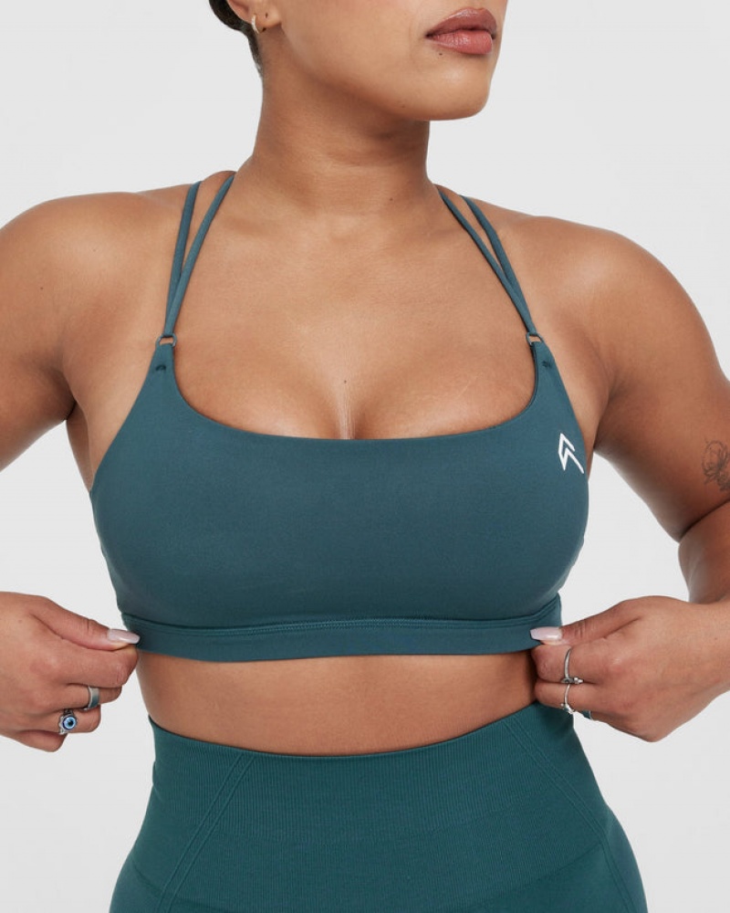 Oner Active Everyday Cross Over Bralette Sports Bras Sininen Turkoosi | 647-NHMBVS