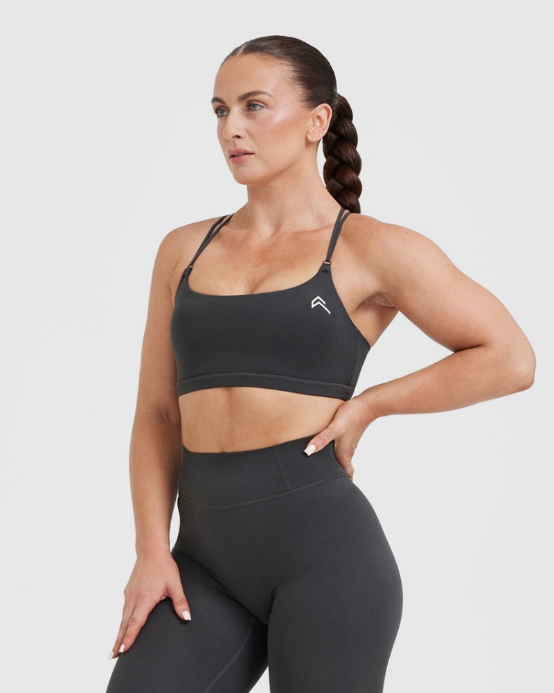 Oner Active Everyday Cross Over Bralette Sports Bras Mustat | 174-TNUPJC