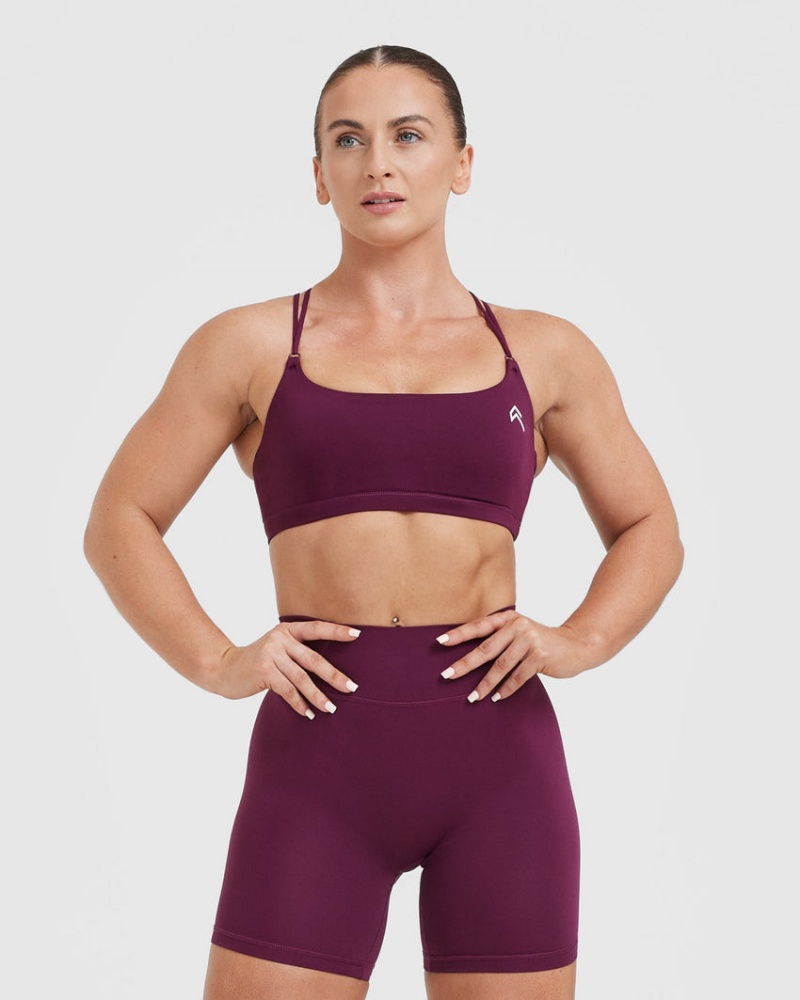 Oner Active Everyday Cross Over Bralette Sports Bras Pinkki | 843-IBFQGJ