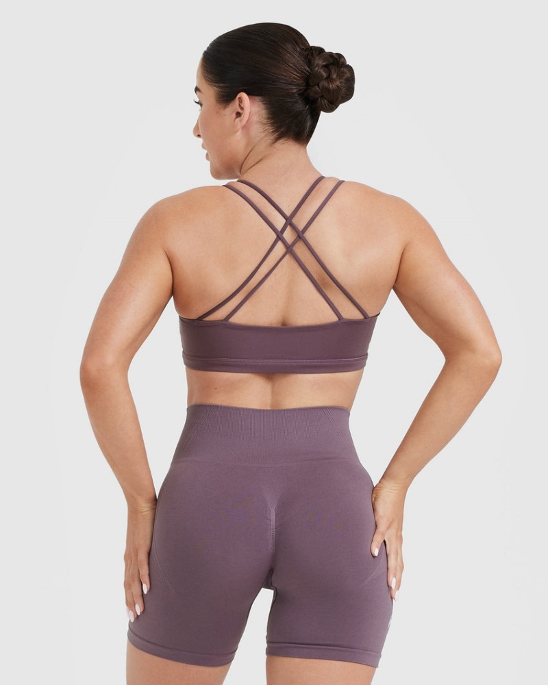 Oner Active Everyday Cross Over Bralette Sports Bras Violetit | 741-BZVGRI