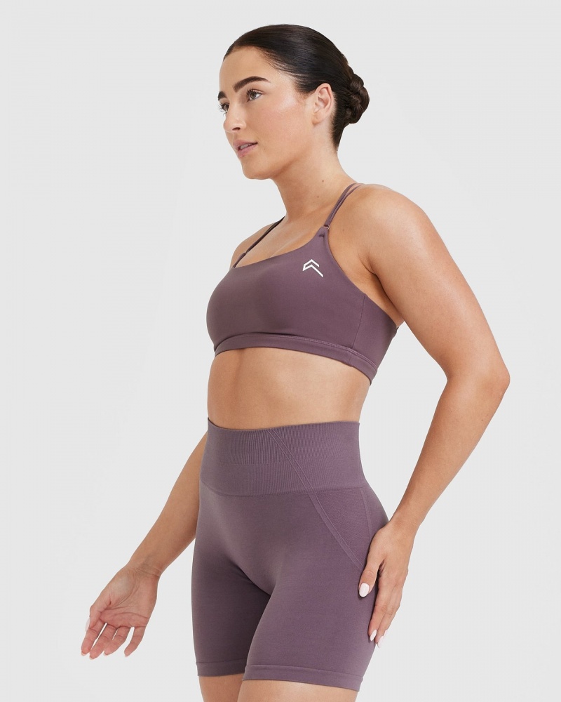 Oner Active Everyday Cross Over Bralette Sports Bras Violetit | 741-BZVGRI