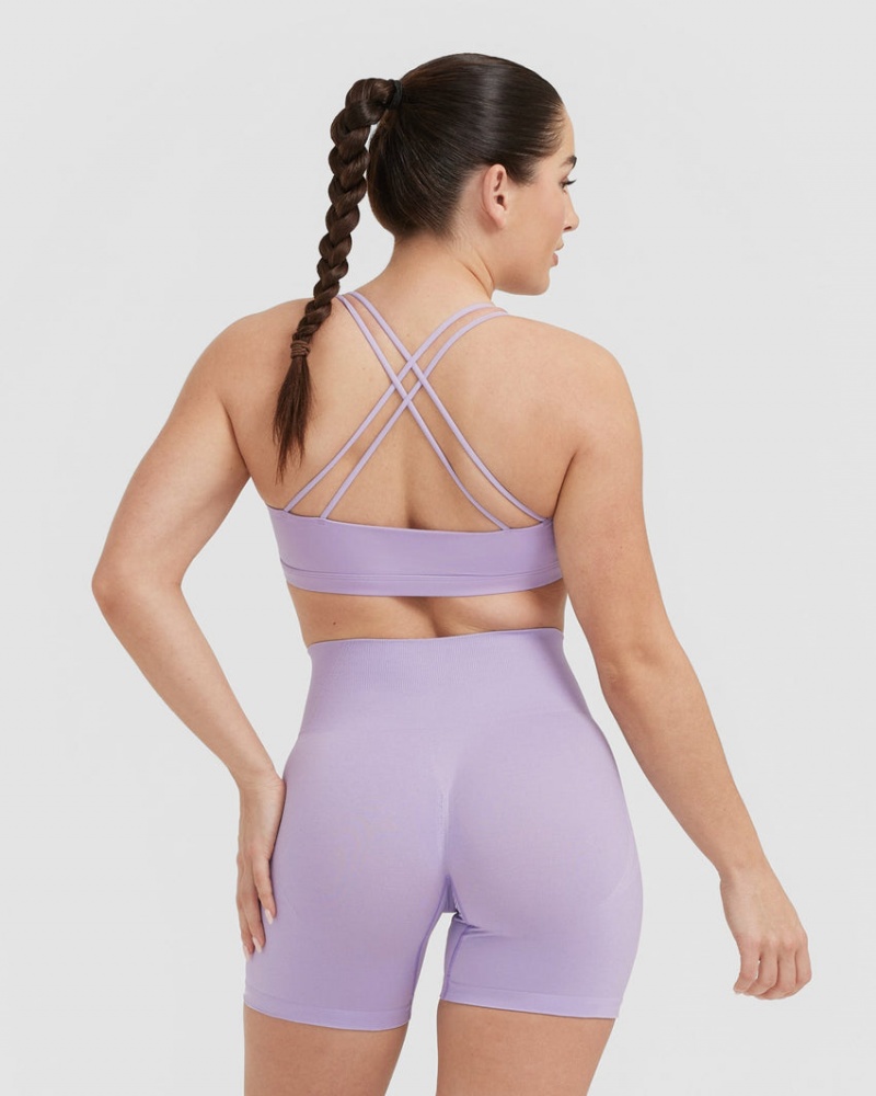 Oner Active Everyday Cross Over Bralette Sports Bras Violetit | 386-RQVPAI