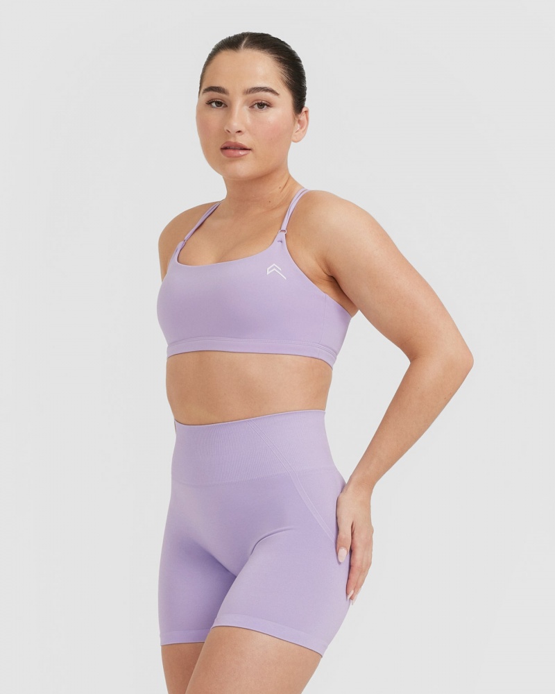 Oner Active Everyday Cross Over Bralette Sports Bras Violetit | 386-RQVPAI