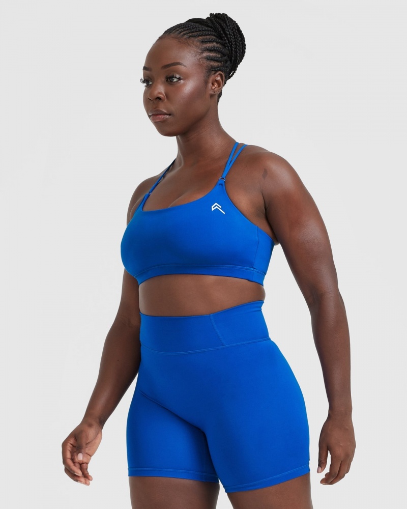 Oner Active Everyday Cross Over Bralette Sports Bras Syvä Sininen | 549-KFZPOG