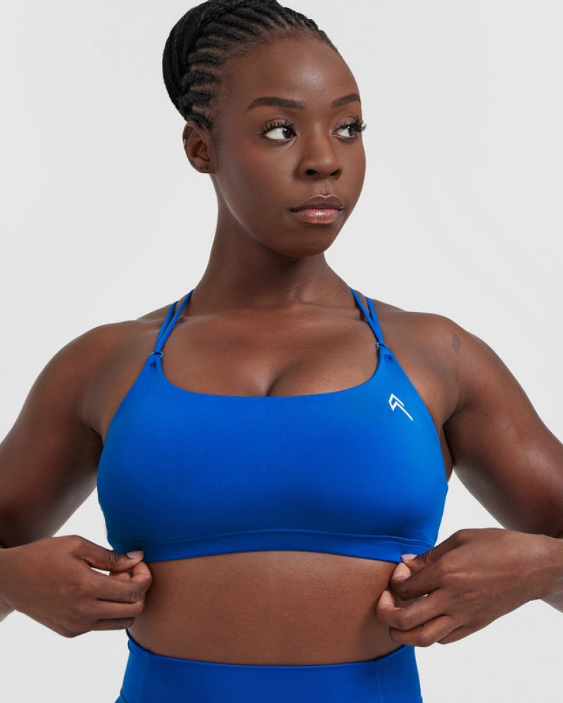 Oner Active Everyday Cross Over Bralette Sports Bras Syvä Sininen | 549-KFZPOG