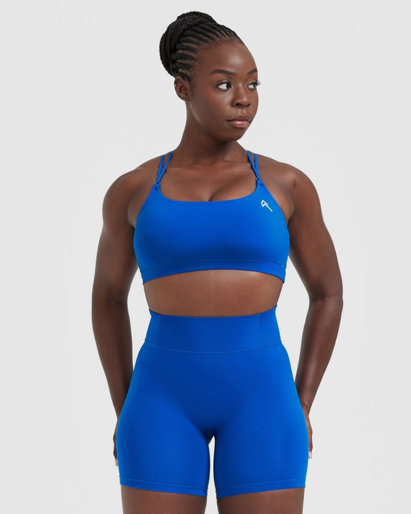 Oner Active Everyday Cross Over Bralette Sports Bras Syvä Sininen | 549-KFZPOG