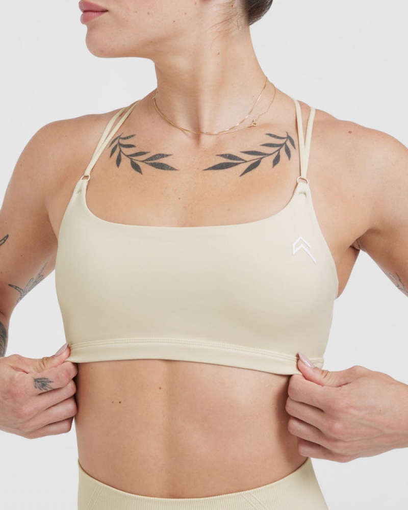 Oner Active Everyday Cross Over Bralette Sports Bras Vaaleankeltainen | 178-EAXYLO