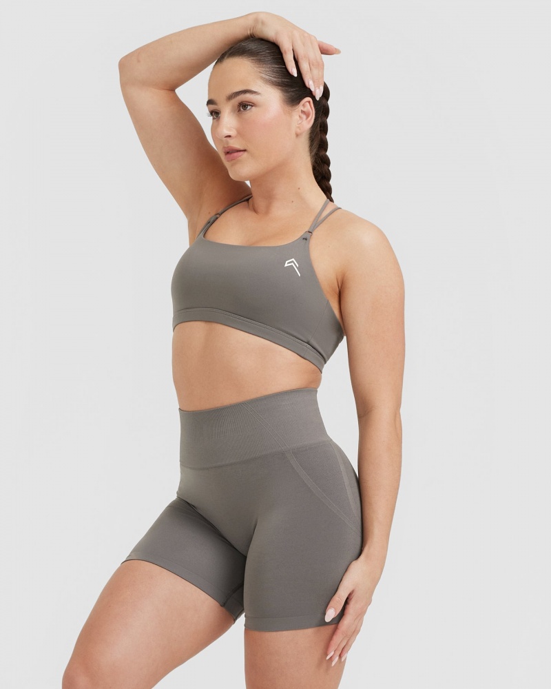 Oner Active Everyday Cross Over Bralette Sports Bras Harmaat | 120-XMBEQO