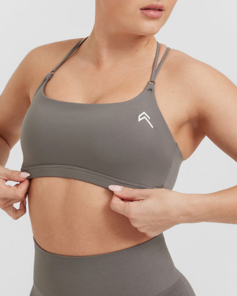 Oner Active Everyday Cross Over Bralette Sports Bras Harmaat | 120-XMBEQO