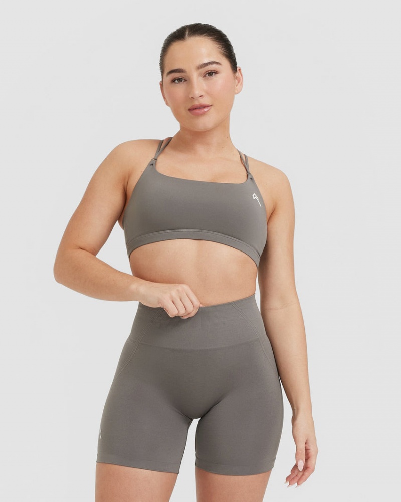 Oner Active Everyday Cross Over Bralette Sports Bras Harmaat | 120-XMBEQO