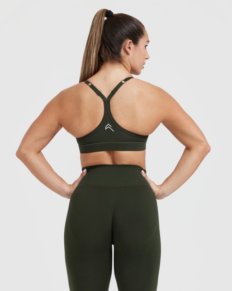 Oner Active Everyday Sports Bras Khaki | 125-BYNSZX