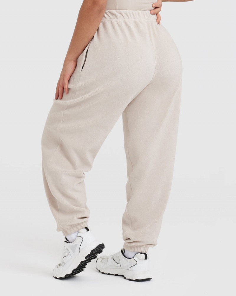 Oner Active Fleece Oversized Jogger Housut Ruskea | 608-EQSCJB