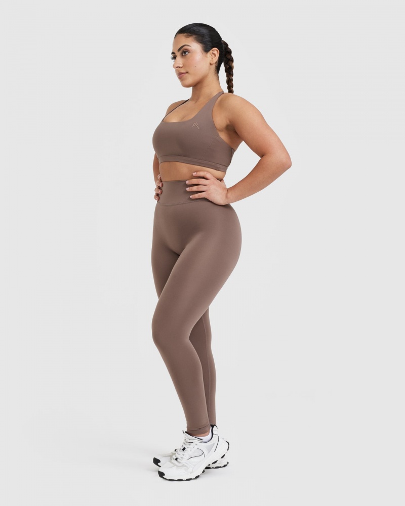 Oner Active Timeless High Waisted Leggings Ruskea | 567-QECYSP