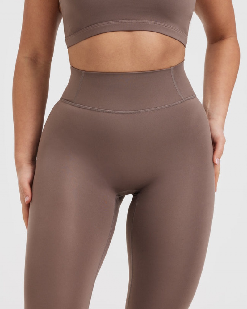 Oner Active Timeless High Waisted Leggings Ruskea | 567-QECYSP