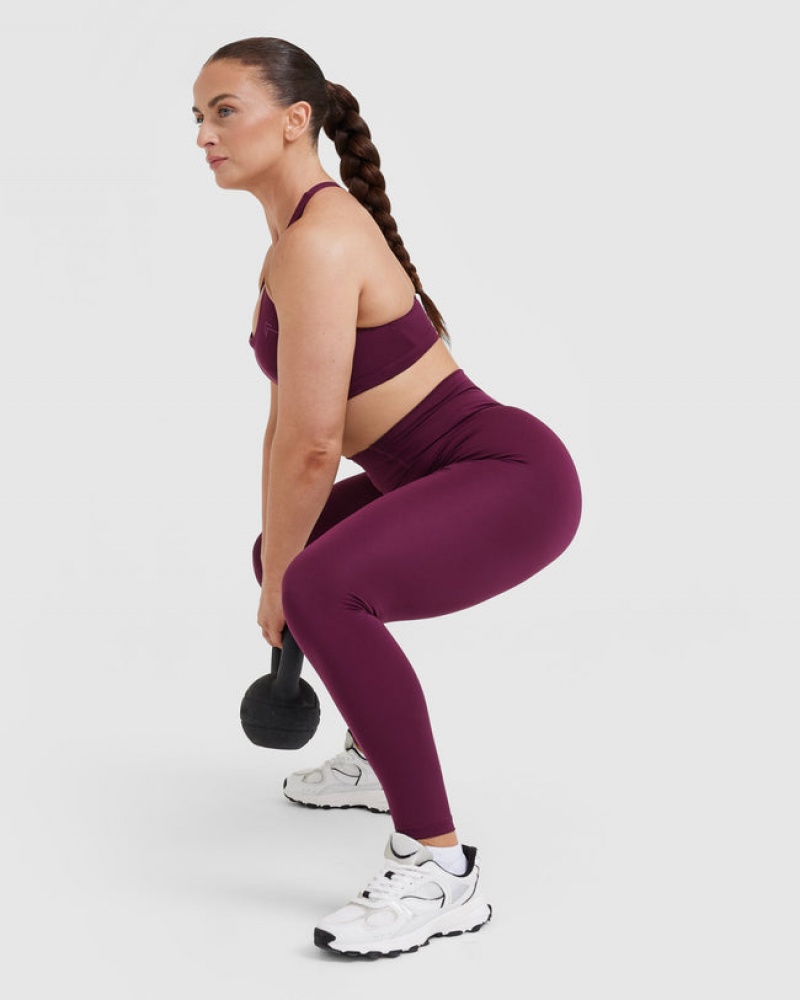 Oner Active Timeless High Waisted Leggings Violetit | 382-IKREWF