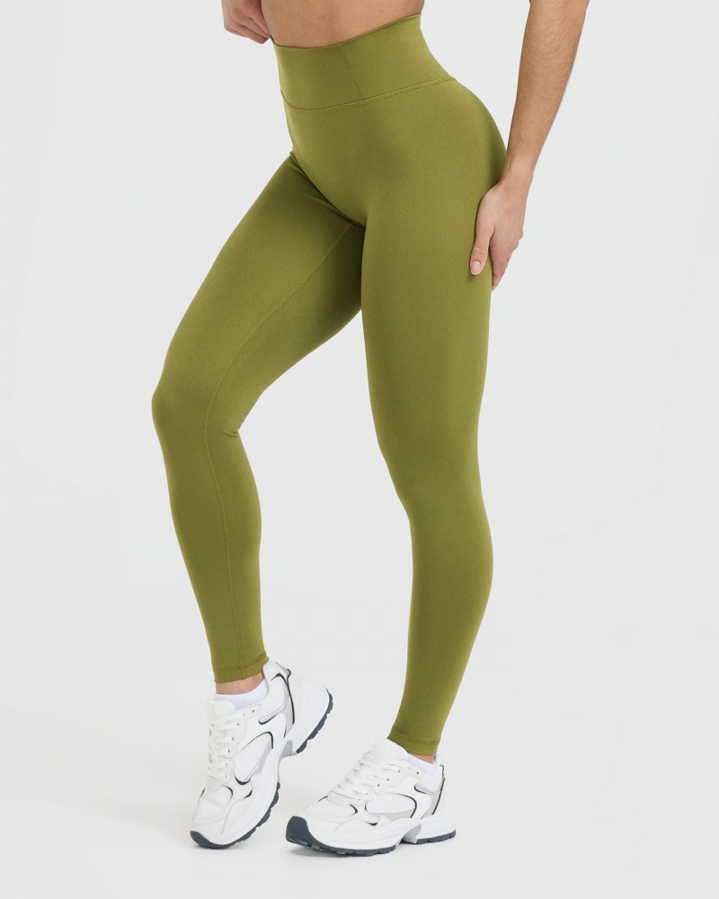 Oner Active Timeless High Waisted Leggings Oliivinvihreä Vihreä | 631-TGVIUF