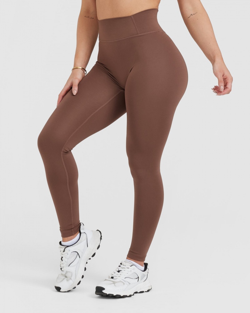 Oner Active Timeless High Waisted Leggings Ruskea | 065-IDMLWV