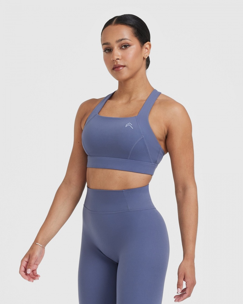 Oner Active Timeless Leveät Strap Sports Bras Sininen | 246-BLJRMX