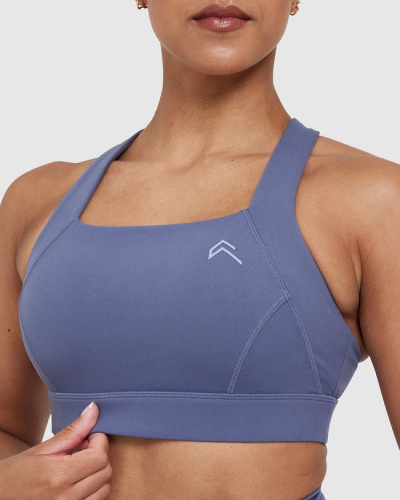 Oner Active Timeless Leveät Strap Sports Bras Sininen | 246-BLJRMX