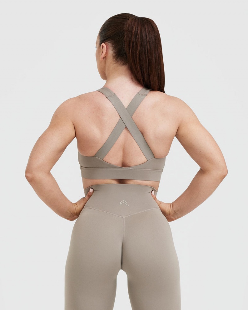 Oner Active Timeless Leveät Strap Sports Bras Harmaat | 362-RWXFPV