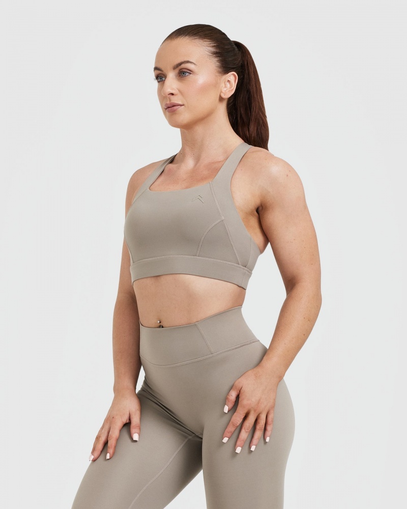 Oner Active Timeless Leveät Strap Sports Bras Harmaat | 362-RWXFPV