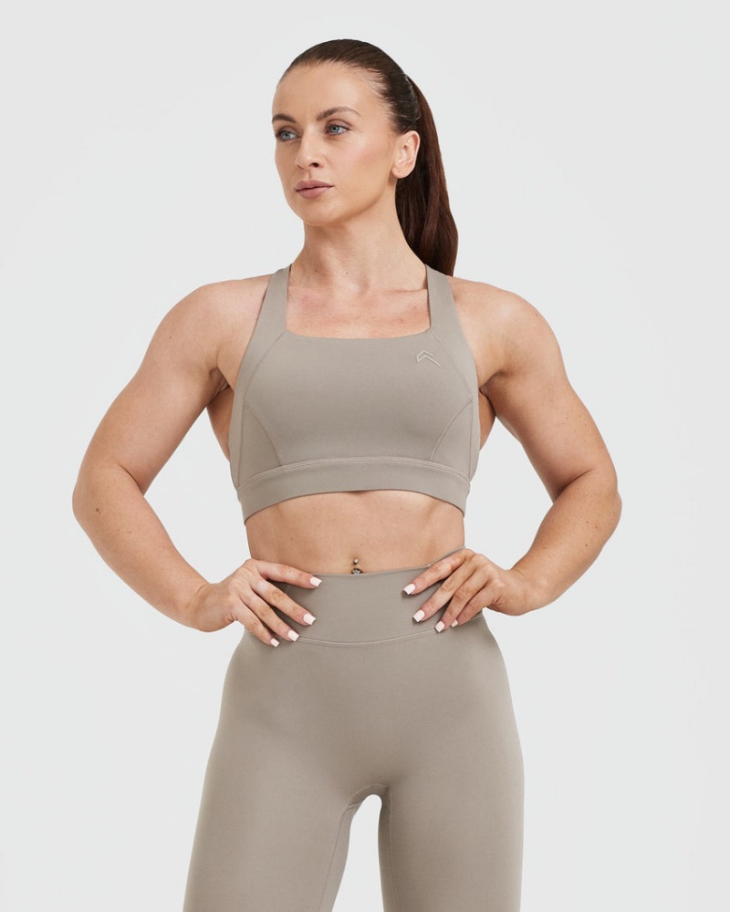 Oner Active Timeless Leveät Strap Sports Bras Harmaat | 362-RWXFPV