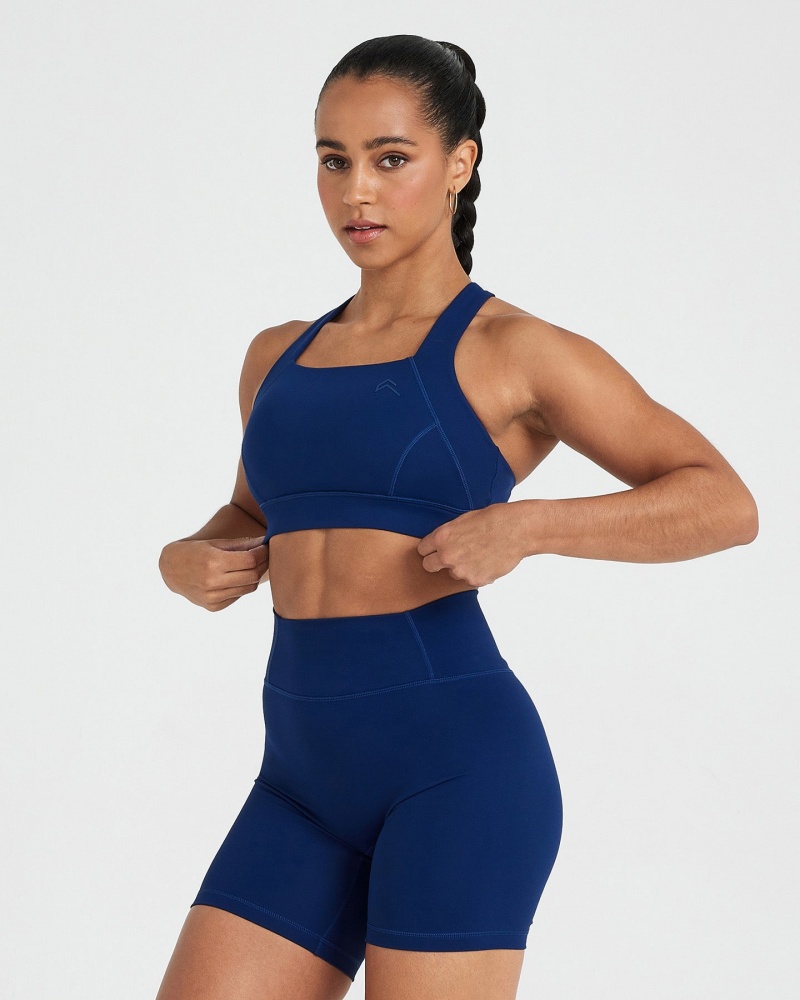 Oner Active Timeless Leveät Strap Sports Bras Sininen | 647-DJKSLM