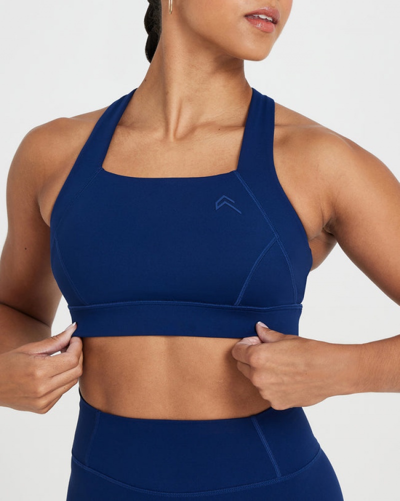 Oner Active Timeless Leveät Strap Sports Bras Sininen | 647-DJKSLM