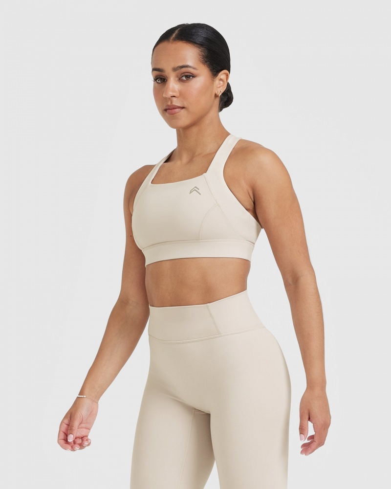 Oner Active Timeless Leveät Strap Sports Bras Ruskea | 815-AQXVIJ