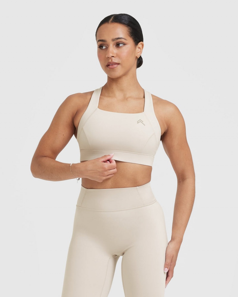 Oner Active Timeless Leveät Strap Sports Bras Ruskea | 815-AQXVIJ