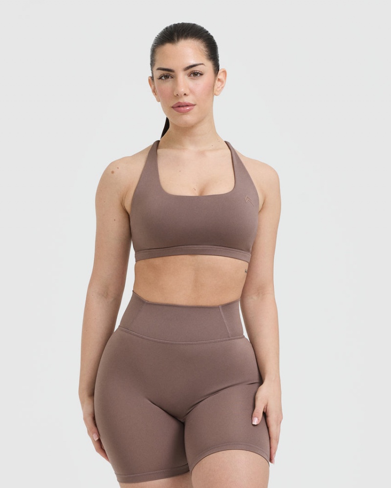 Oner Active Timeless Square Neck Sports Bras Ruskea | 320-XCPONU