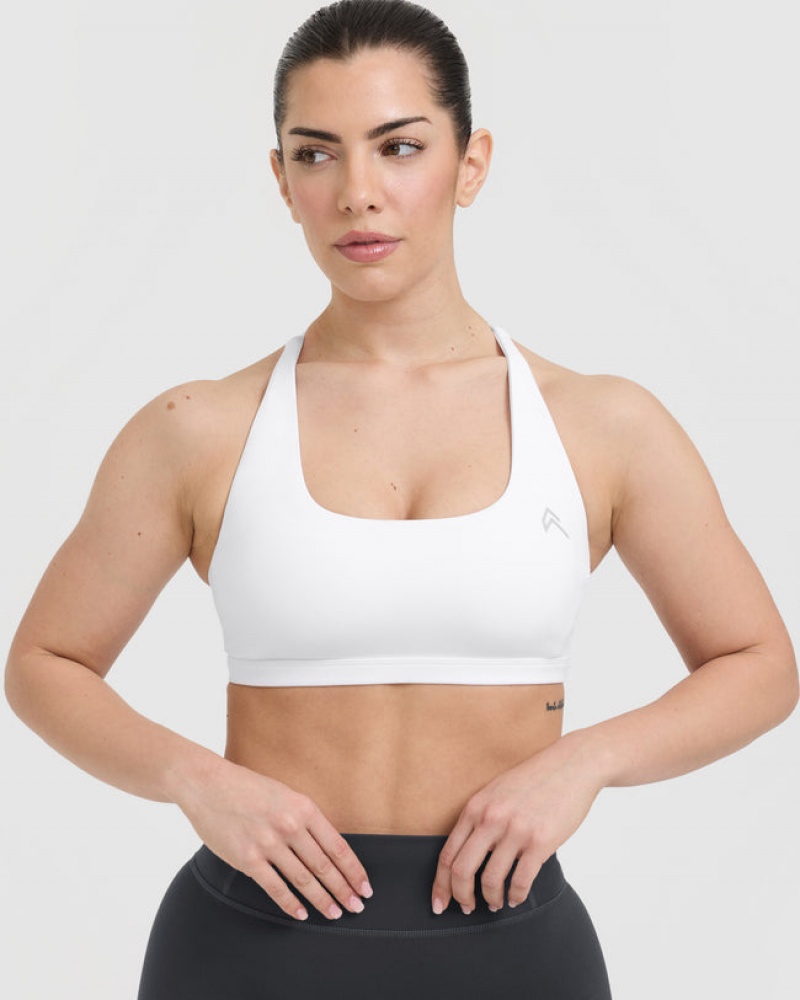 Oner Active Timeless Square Neck Sports Bras Valkoinen | 962-SQLKCE