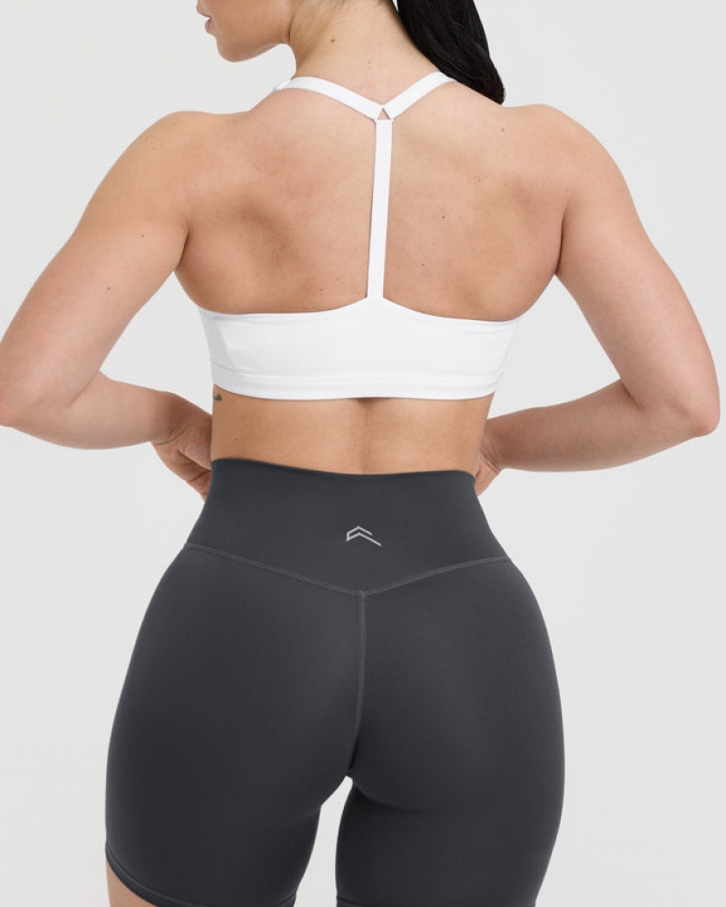 Oner Active Timeless Square Neck Sports Bras Valkoinen | 962-SQLKCE