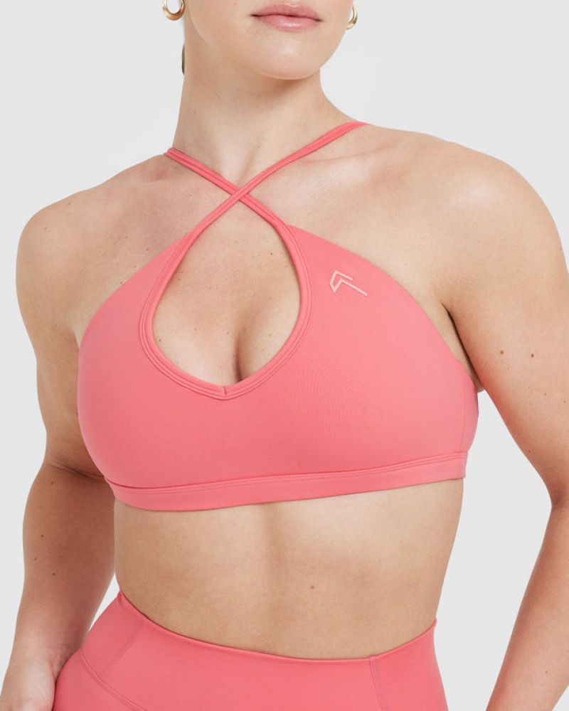 Oner Active Timeless Strappy Bralette Sports Bras Pinkki | 458-NFJYQT