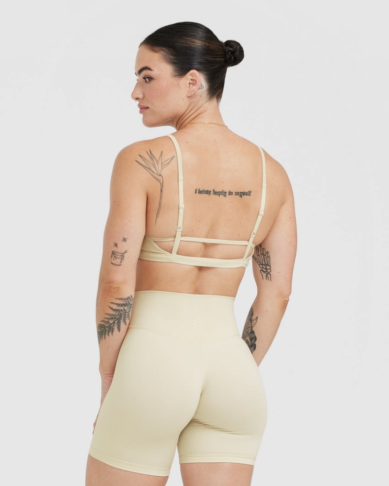 Oner Active Timeless Strappy Bralette Sports Bras Vaaleankeltainen | 832-UVEISQ