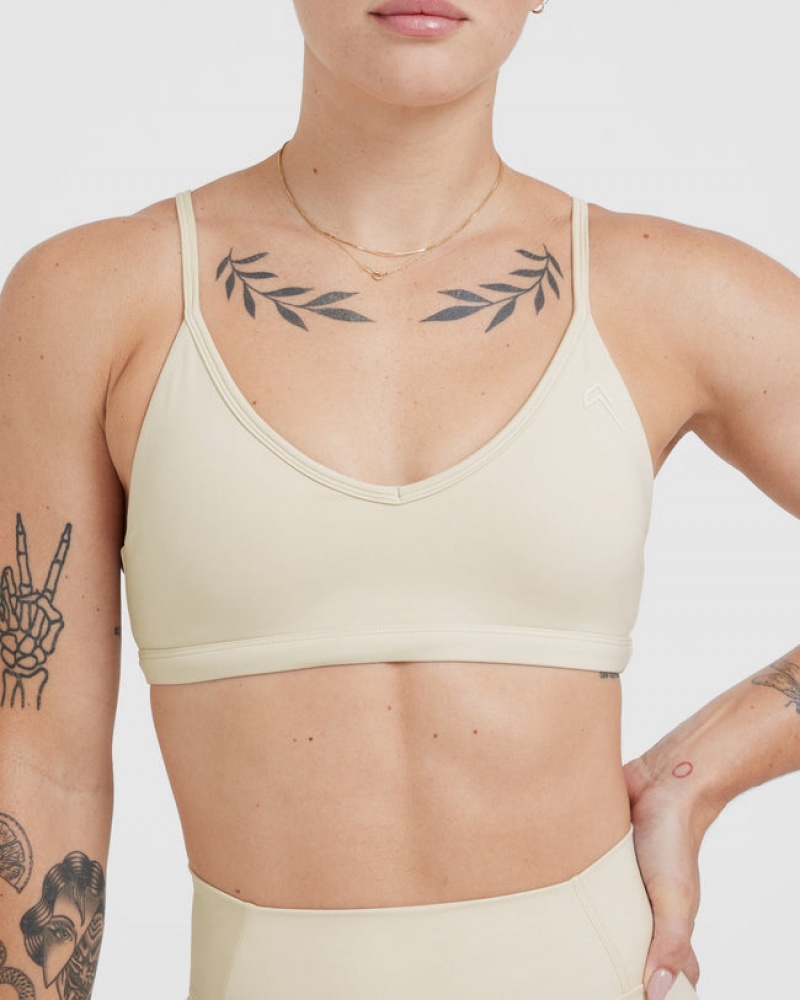 Oner Active Timeless Strappy Bralette Sports Bras Vaaleankeltainen | 832-UVEISQ