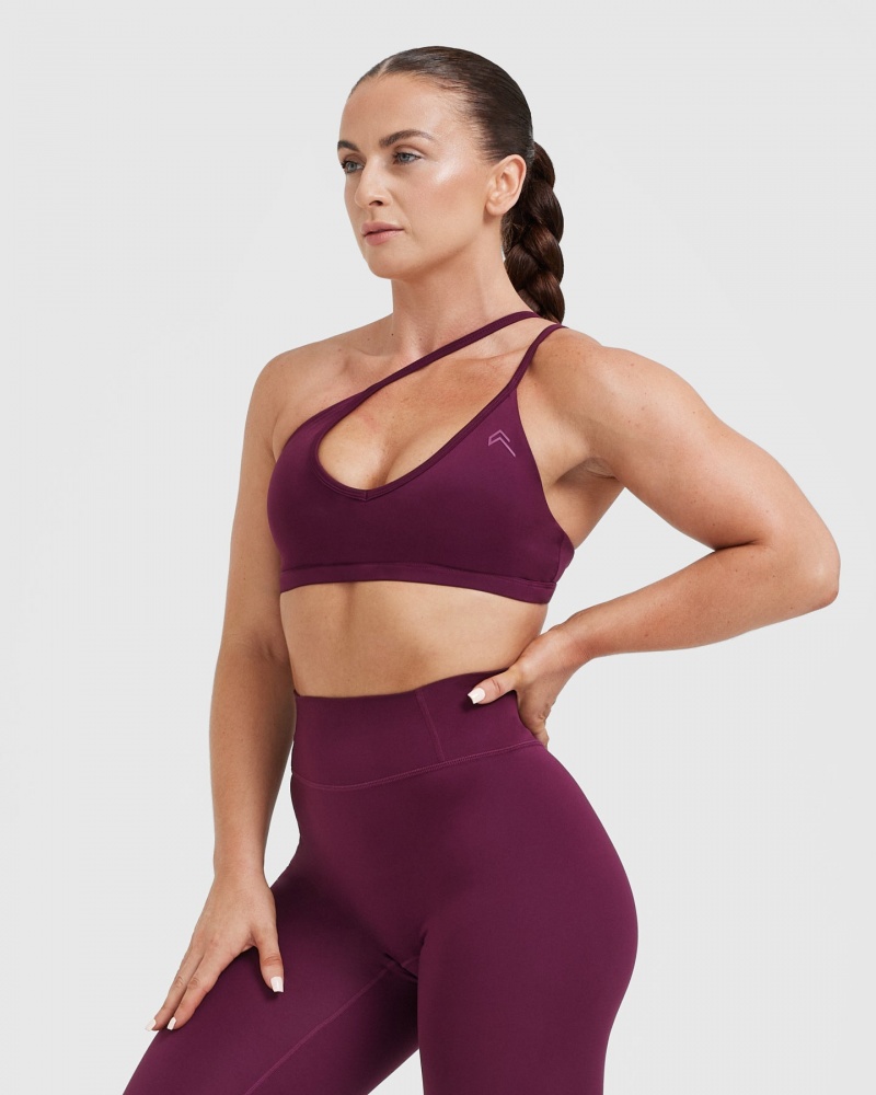 Oner Active Timeless Strappy Bralette Sports Bras Viininpunainen | 736-YPBHUG