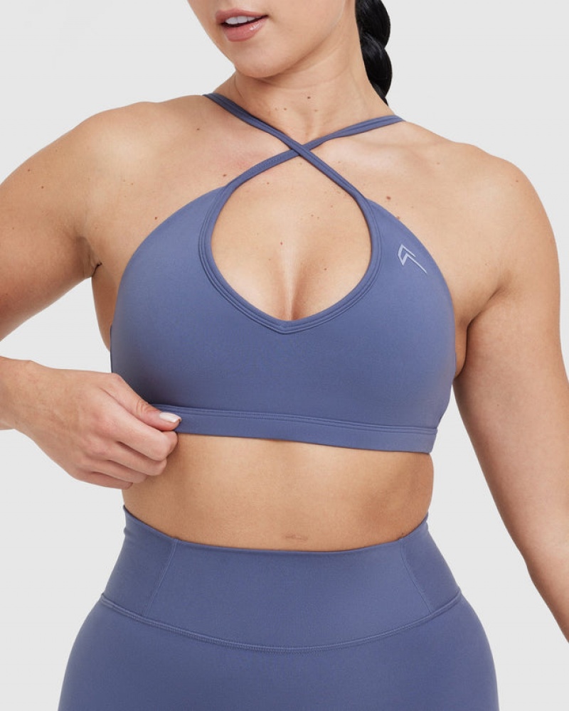 Oner Active Timeless Strappy Bralette Sports Bras Sininen | 528-JVFHZO