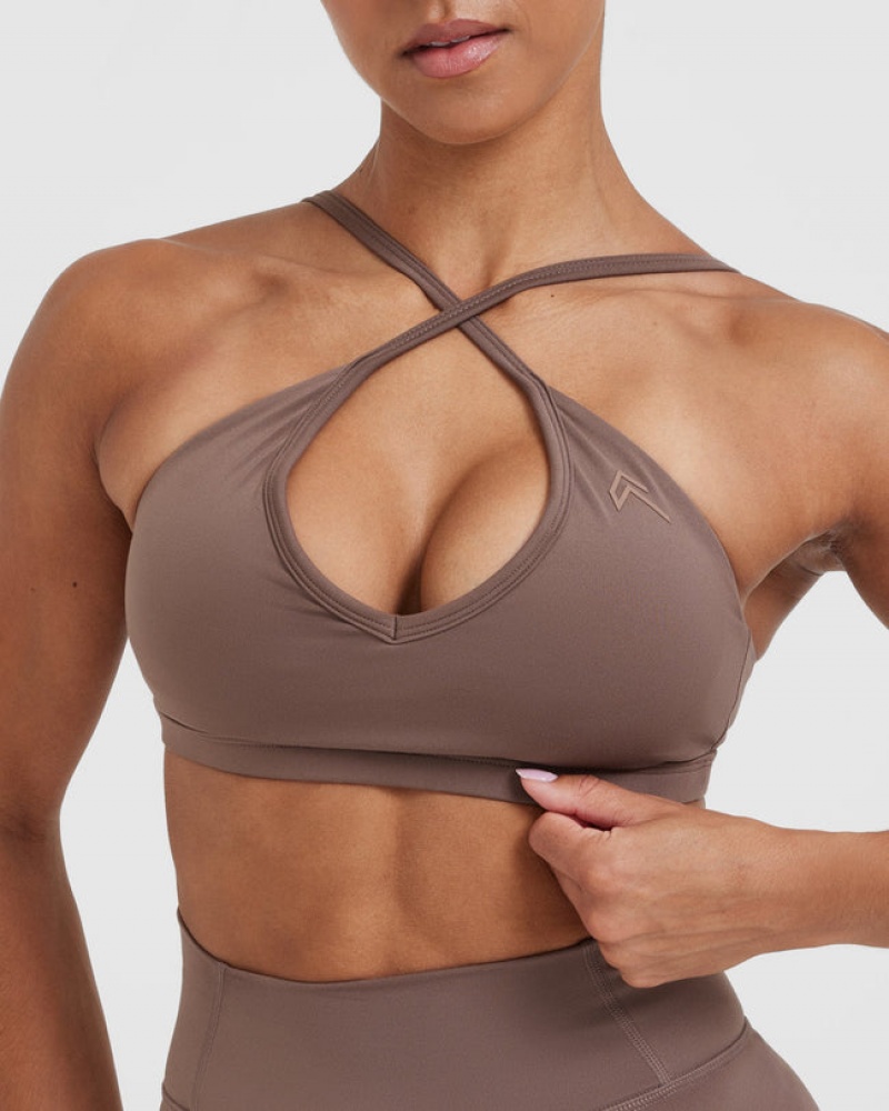 Oner Active Timeless Strappy Bralette Sports Bras Ruskea | 012-TEGQYH