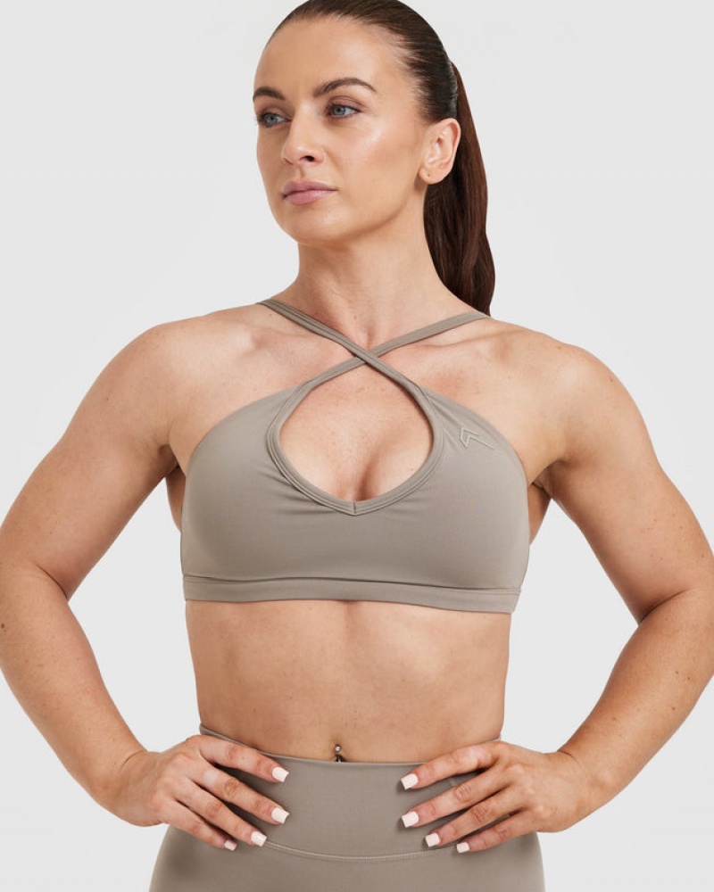 Oner Active Timeless Strappy Bralette Sports Bras Harmaat | 617-SAOMLV