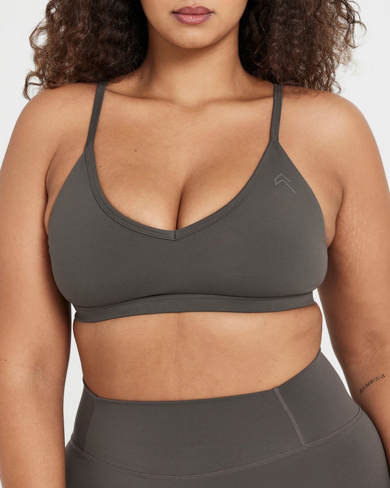 Oner Active Timeless Strappy Bralette Sports Bras Syvä Harmaat Ruskea | 298-EIORYG