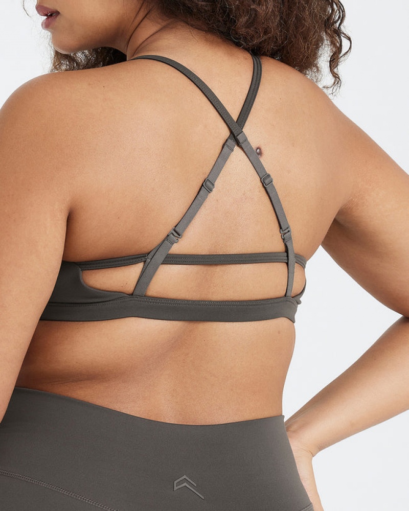 Oner Active Timeless Strappy Bralette Sports Bras Syvä Harmaat Ruskea | 298-EIORYG