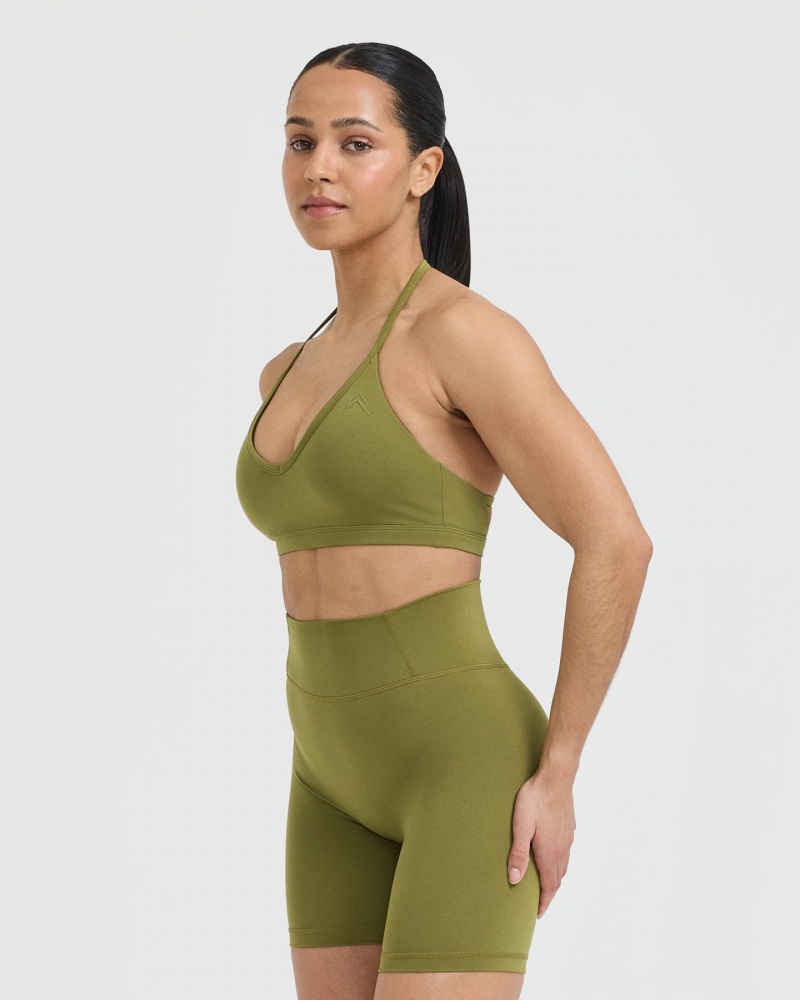 Oner Active Timeless Strappy Bralette Sports Bras Oliivinvihreä Vihreä | 130-SDBQLR