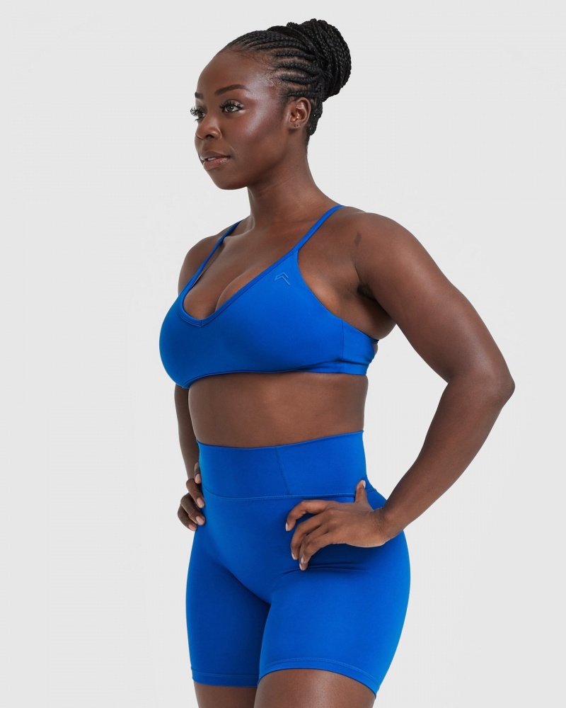 Oner Active Timeless Strappy Bralette Sports Bras Syvä Sininen | 462-FIUMGH