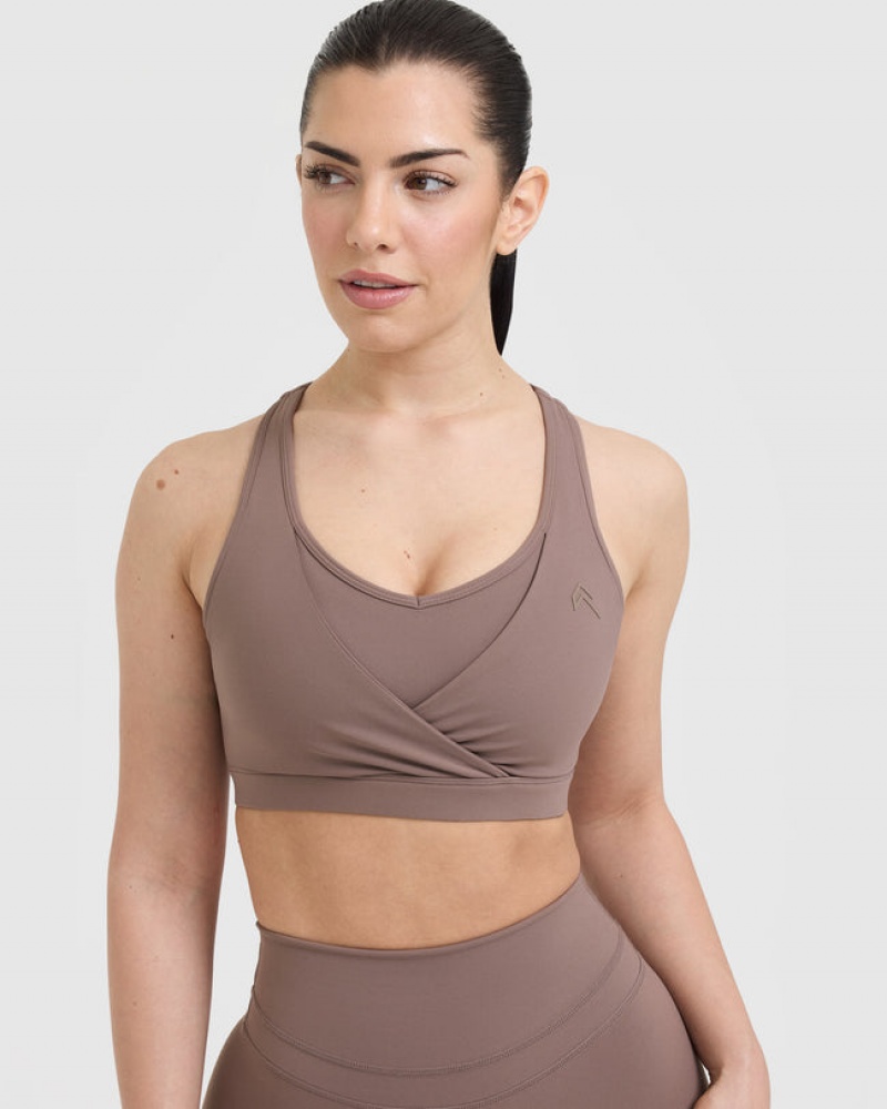 Oner Active Unified Layered Sports Bras Ruskea | 143-HMYVJD