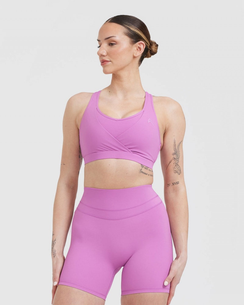 Oner Active Unified Layered Sports Bras Violetit | 539-DHKVEY